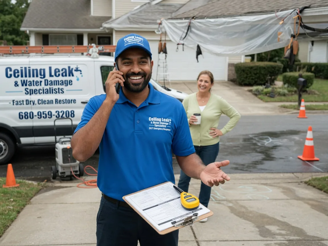 Ceiling Leak Cleanup Round O, SC FAQs